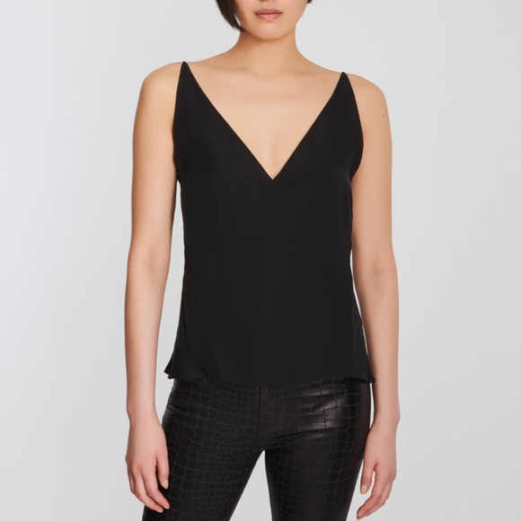 🖤NWT J BRAND SILK DEEP V LUCY CAMISOLE - Picture 6 of 11